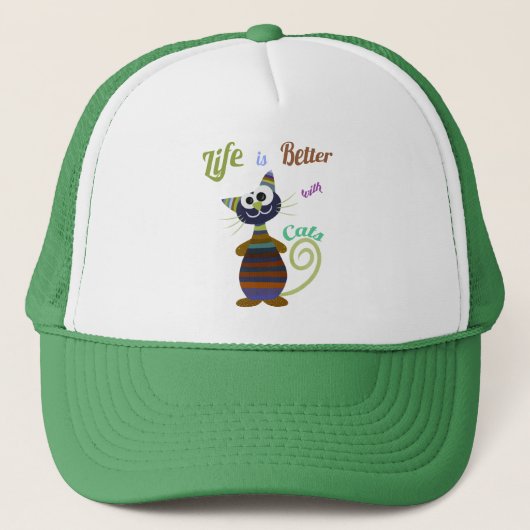 Casquette Chat drôle (Devant)