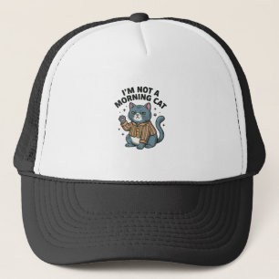 Casquette Chat du matin Gravure vintage T-shirt drôle de cha