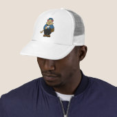 Casquette Chat en tant que Postman avec Enveloppe & Sac (En situation)