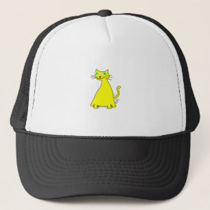 Casquette Chat gras jaune