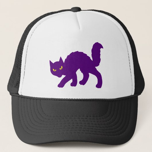 Casquette Chat Kitty Halloween Effrayant Méchant (Devant)