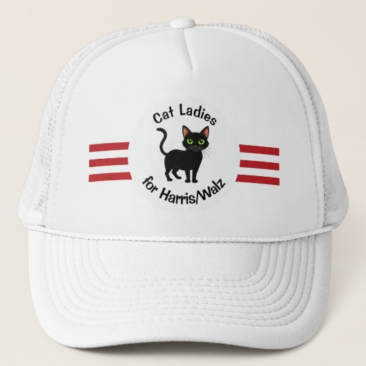 Casquette Chat Ladies for Harris/Walz Design (Devant)