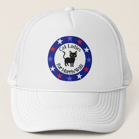 Casquette Chat Ladies for Harris/Walz Design (Devant)