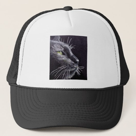 Casquette Chat noir (Devant)