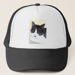 Casquette Chat noir et blanc