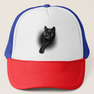 Casquette Chat noir Yellow Eyes T-shirt Chats Tee