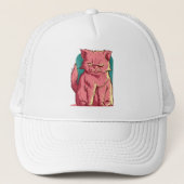 Casquette Chat Rose Drôle (Devant)