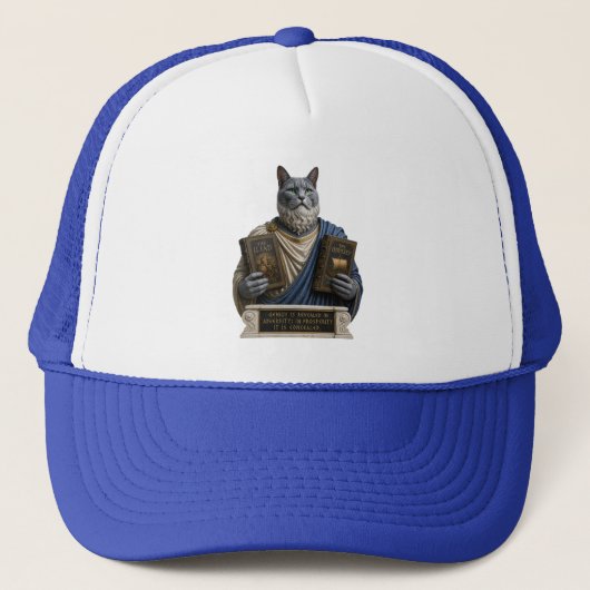 Casquette Chat Russe Bleu Homère (Devant)