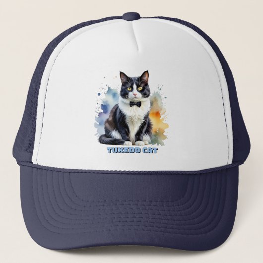 Casquette Chat smoking élégant (Devant)