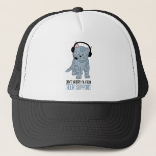 Casquette Chat souriant amusant soutien technique épique Sar