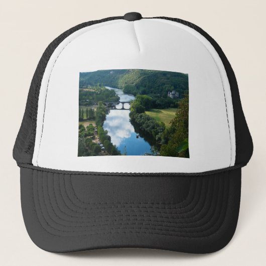 Casquette Château Dordogne Château Rivière Pont de bateau Ea (Devant)