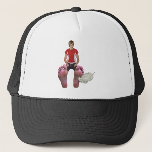 Casquette Chatouillez mes pieds aussi (Devant)