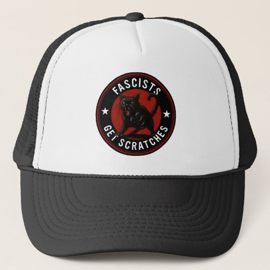 Casquette Chats Contre les Fascistes (Devant)