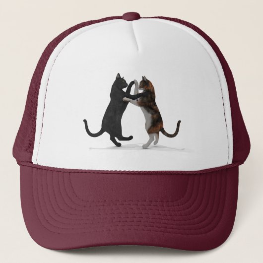 Casquette Chats de danse doux (Devant)