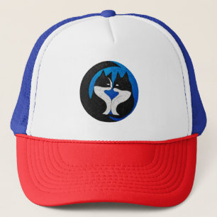 Casquette Chats noirs et blancs