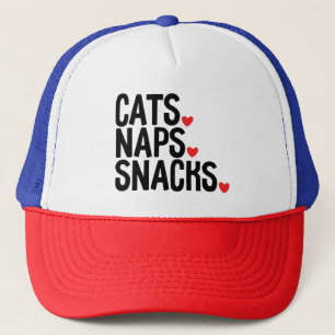 Casquette Chats Siestes Snacks - Amoureux des chats