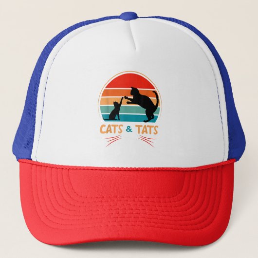 Casquette Chats & Tats - Chat (Devant)