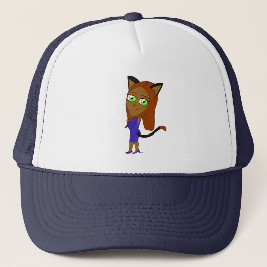 Casquette chatte chibi (Devant)