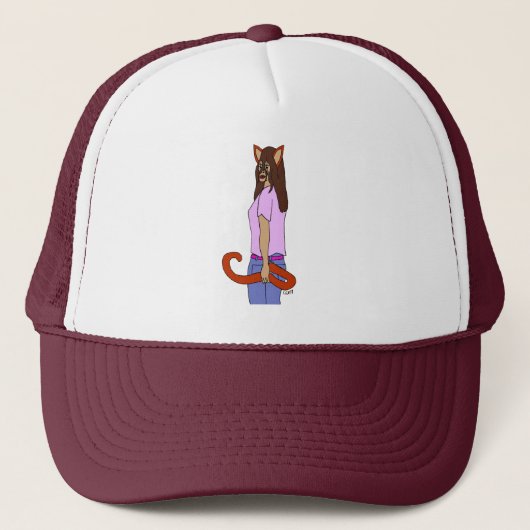 Casquette chatte fille (Devant)