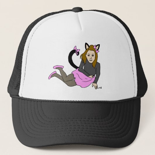 Casquette chatte fille (Devant)