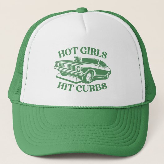 Casquette Chaudes Filles Frappe Curbs - Vert (Devant)