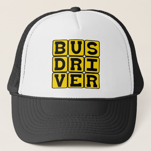 Casquette Chauffeur de Bus, Profession de Transport (Devant)