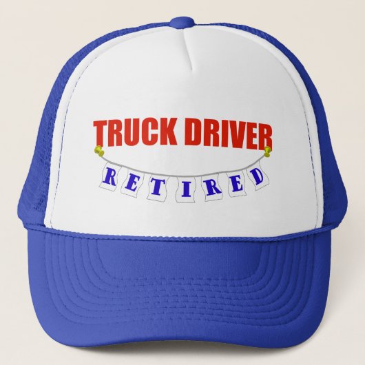 Casquette Chauffeur de camion retraité (Devant)