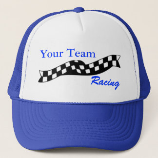 Casquette Checkered d'équipe de course d'attaque