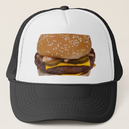 Casquette Cheeseburger Sur Le Sesame Seed Bun (Devant)