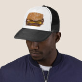 Casquette Cheeseburger Sur Le Sesame Seed Bun (En situation)