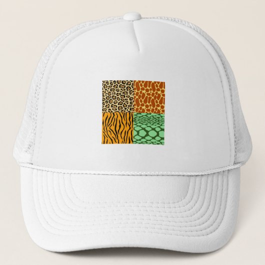 Casquette Cheetah, Giraffe, Tigre et Serpent (Devant)