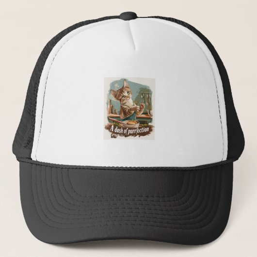 Casquette Chef Chat Culinaire (Devant)