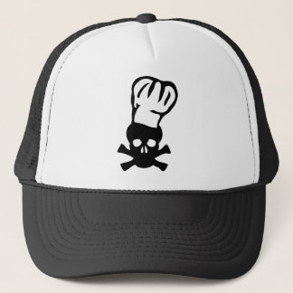 Casquette chef cuisinier noir