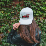 Casquette Chef du train fou ! Caquette Baseball<br><div class="desc">Ce camionneur blanc présente une illustration vivante d'un train à vapeur rouge et noir classique et le texte humoristique "Conducteur du train fou !". C'est un accessoire amusant et décalé pour les passionnés de train,  ou toute personne avec un sens de l'humour ludique.</div>