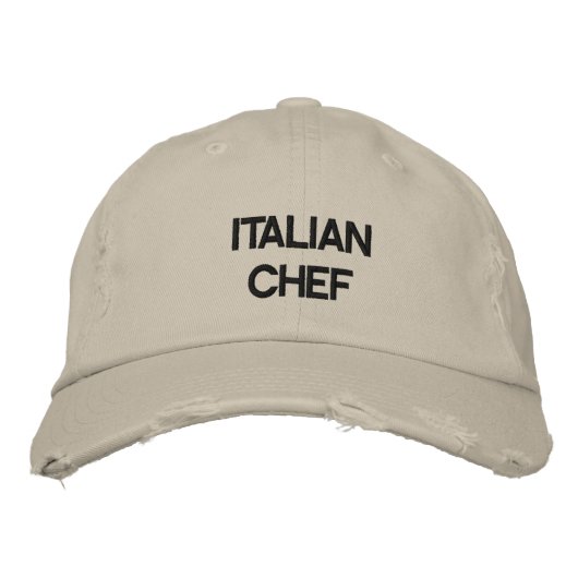 casquette "CHEF ITALIEN" (Devant)