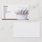 Casquette Chefs sur Carte de visite (Devant / Derrière)