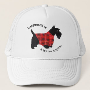 Casquette Chemise à carreaux rouge et noir pour Terrier Écos