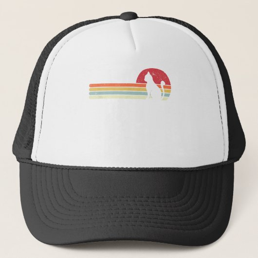 Casquette Chemise de chat. Style rétro (Devant)