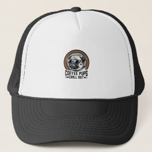 Casquette Chemise de chien au café rétro détendu graphique P