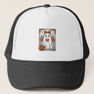 Casquette Chemise de fantôme Halloween mignonne gravure vint
