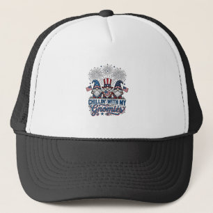 Casquette Chemise de Gnome Patriotique en Train de Se Détend