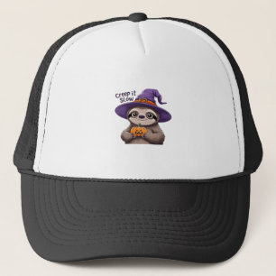 Casquette Chemise de Halloween Sorcière Paresseuse Mignonne