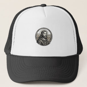Casquette Chemise de portrait religieux de gravure vintage