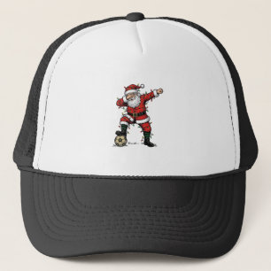 Casquette Chemise de sport de Noël de football Santa vintage