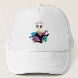 Casquette Chemise de supporter de football de l'Italie Drape