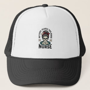 Casquette Chemise d'infirmière Halloween Graphique de crâne