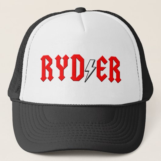 Casquette chemise faite sur commande de rock de RYDER (Devant)