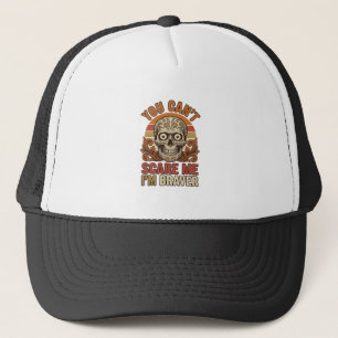 Casquette Chemise Halloween Vintage Skull You Can’t Scare Me