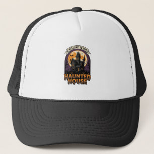 Casquette Chemise Maison Hantée Vintage Halloween Bienvenue