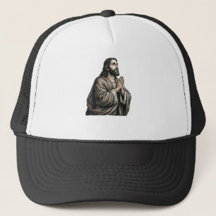 Casquette Chemise religieuse homme priant gravure vintage De